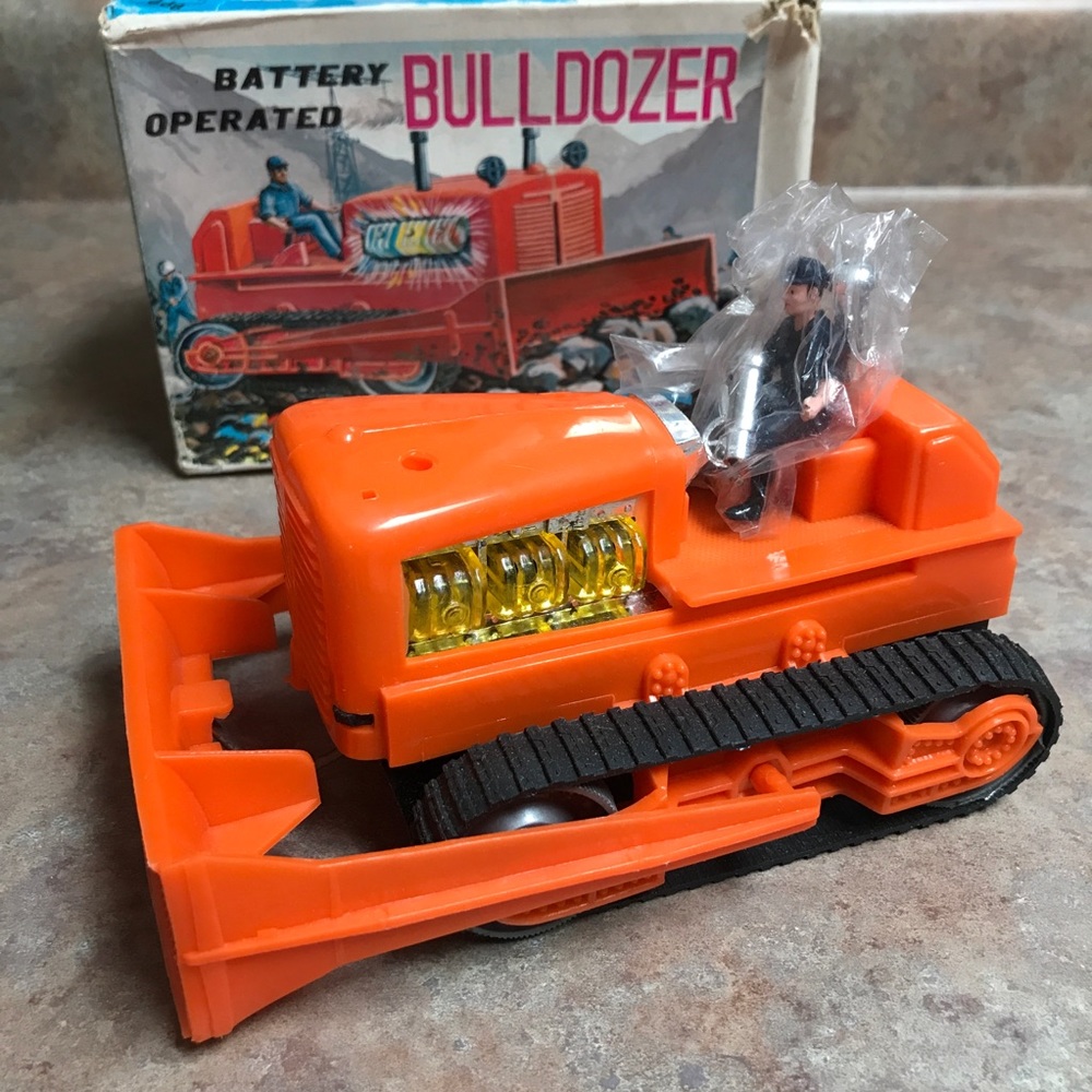 Vintage Battery Operated Bulldozer